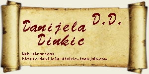 Danijela Dinkić vizit kartica